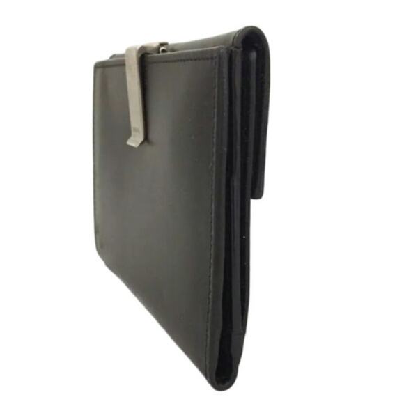 PRADA Logo Leather unisex Bifold black Wallet in prada box - Picture 4 of 10